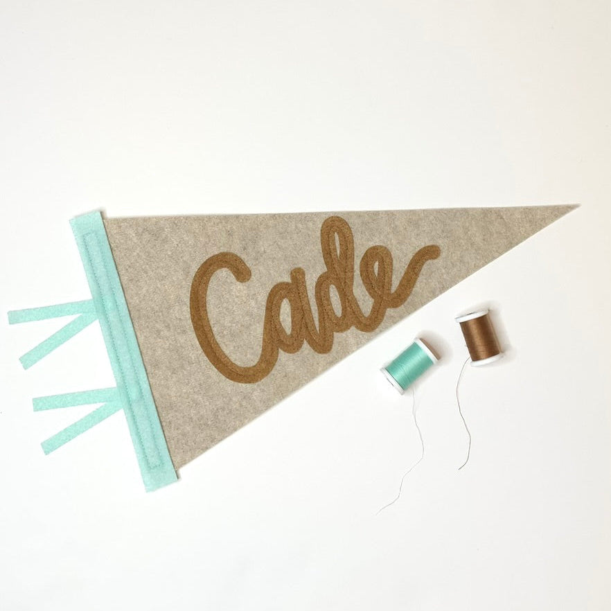 Custom Name Pennant (Cursive) - Eventide Pennant Co.
