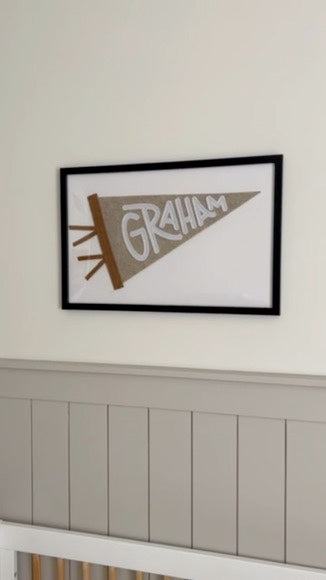 Custom Name Pennant (Freestyle) - Eventide Pennant Co.
