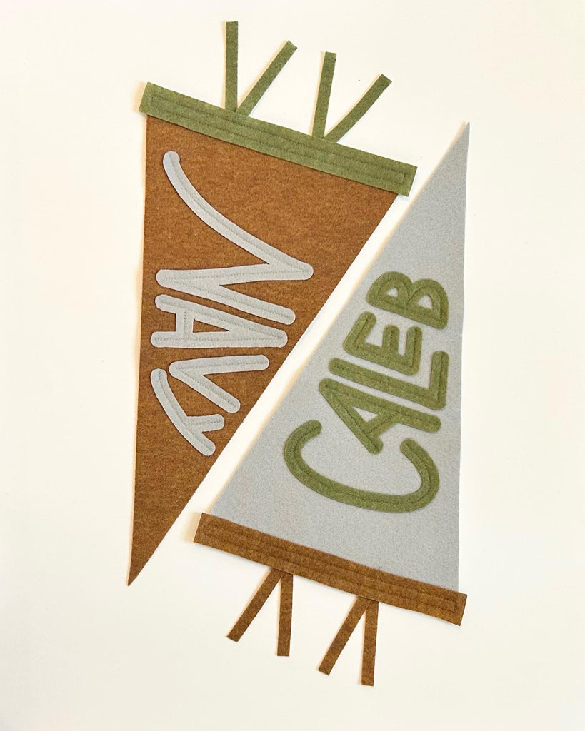 Custom Name Pennant (Freestyle) - Eventide Pennant Co.