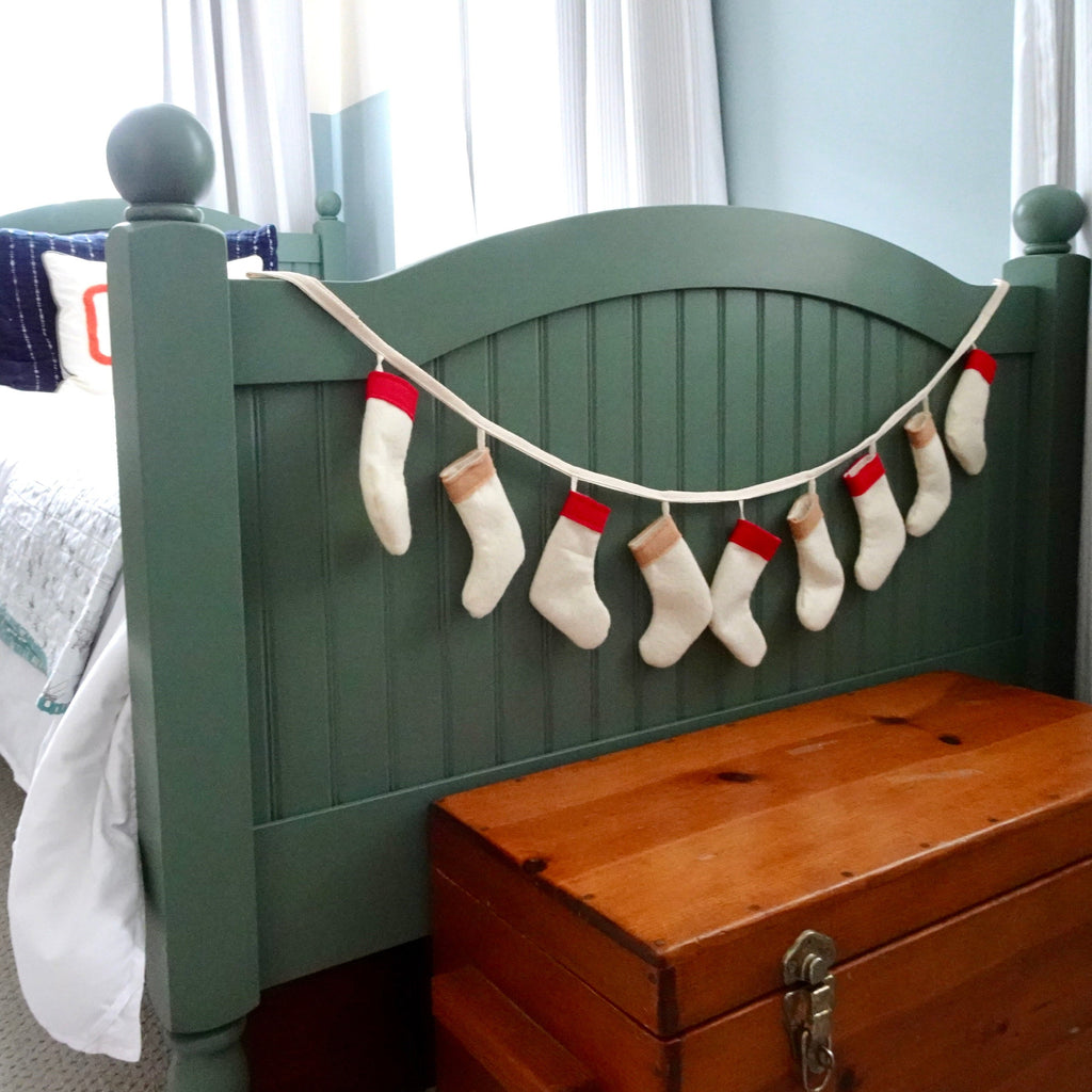 Mini Stocking Bunting (Custom Colors) - Eventide Pennant Co.