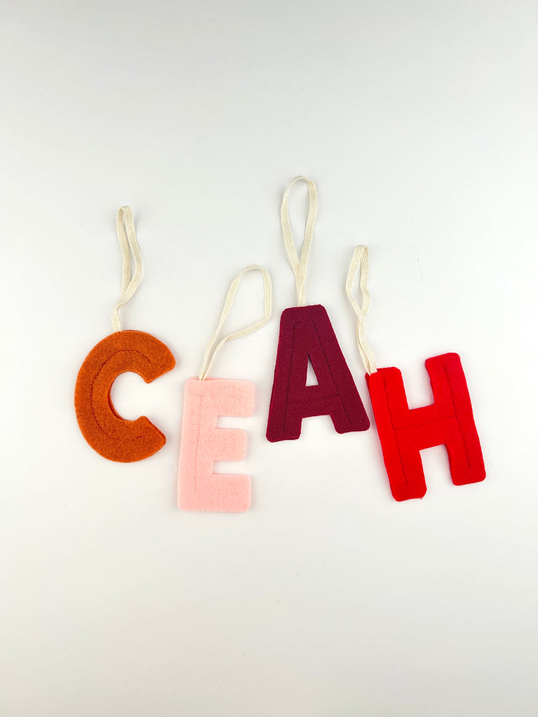Letter Ornament - Eventide Pennant Co.