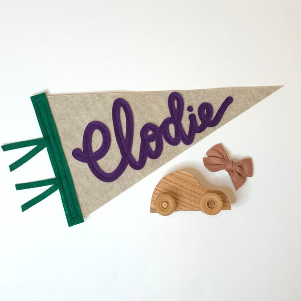 Custom Name Pennant (Cursive) - Eventide Pennant Co.