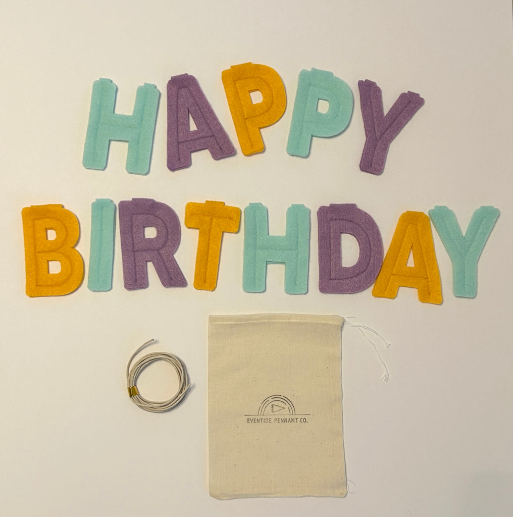 Happy Birthday Banner - Eventide Pennant Co.