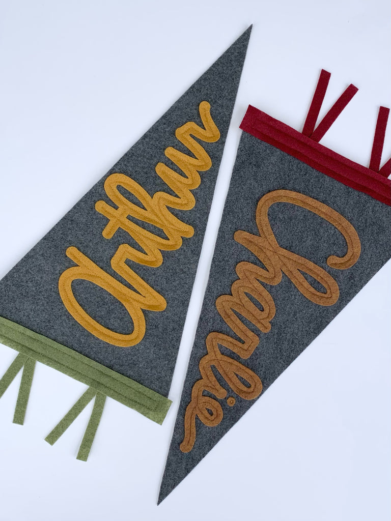 Custom Name Pennant (Cursive) - Eventide Pennant Co.