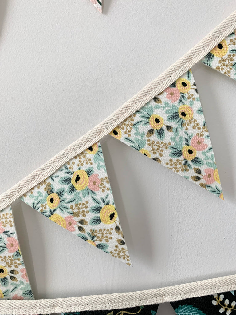 Floral Bunting - Eventide Pennant Co.