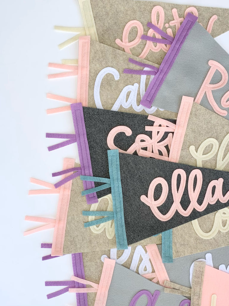 Custom Name Pennant (Cursive) - Eventide Pennant Co.