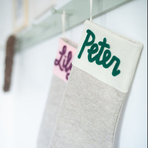 Custom Stocking (With Name) - Eventide Pennant Co.