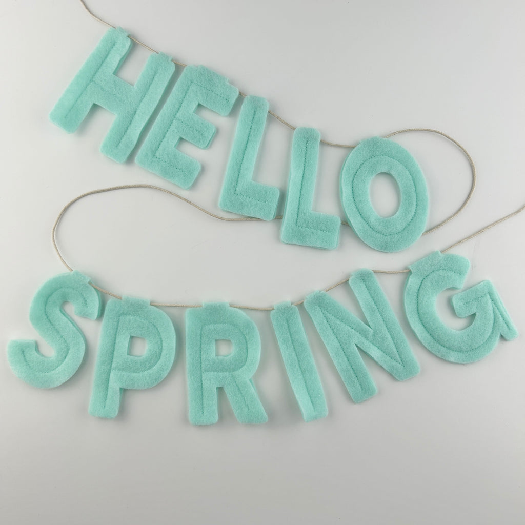 HELLO SPRING Banner - Eventide Pennant Co.