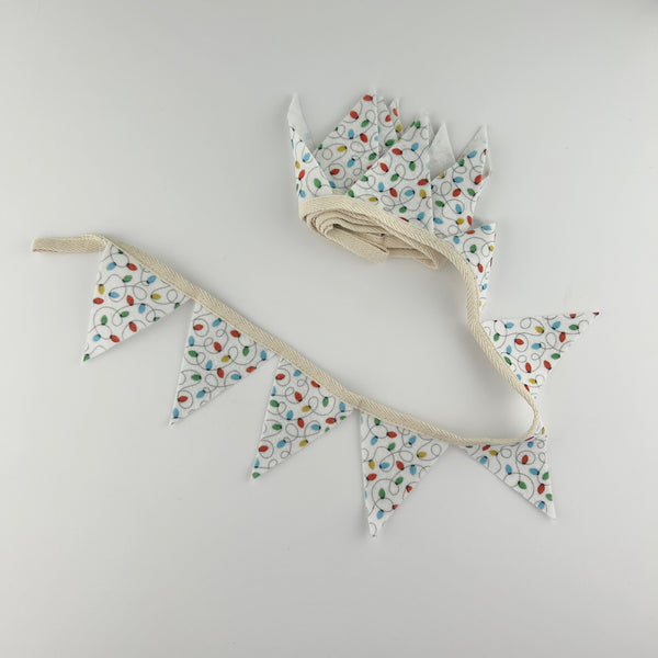 Christmas Bunting (6' - Lights) - Extras Sale - Eventide Pennant Co.