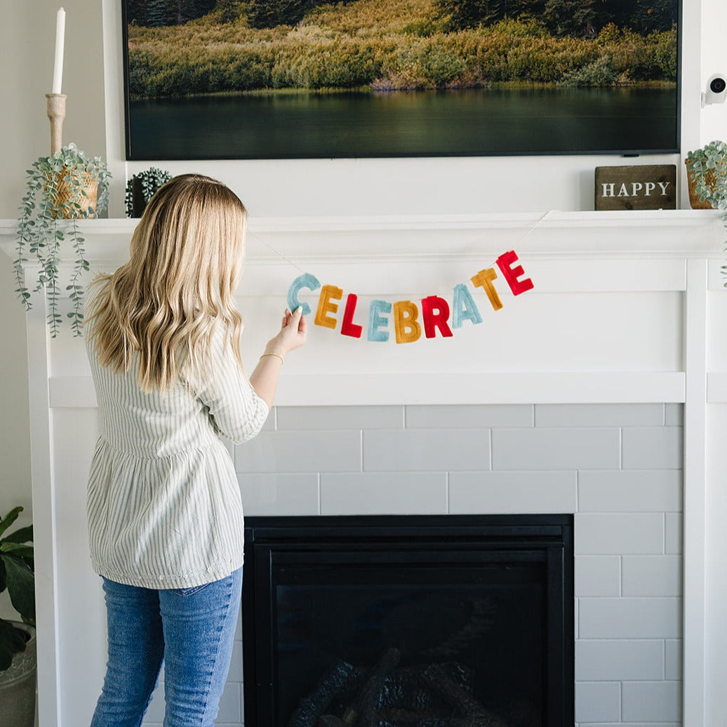 Celebrate Banner - Eventide Pennant Co.