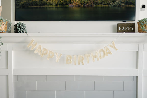 Happy Birthday Banner - Eventide Pennant Co.