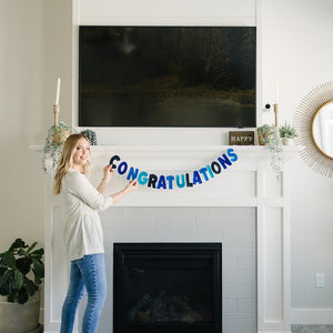 Congratulations Banner - Eventide Pennant Co.