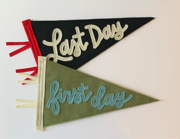 First Day/Last Day Reversible Pennant - Eventide Pennant Co.